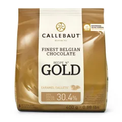 Callebaut Gold Chocolate; White Chocolate with Caramel; 400g